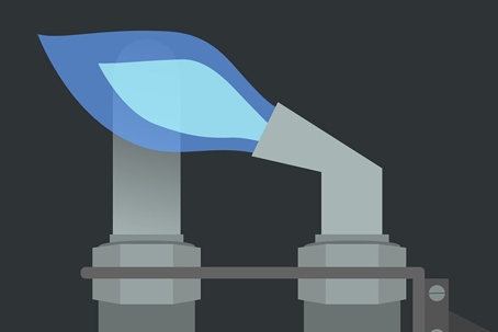 A cartoon pilot light