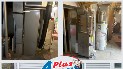 Furnace & Compressor | Before & After Photo